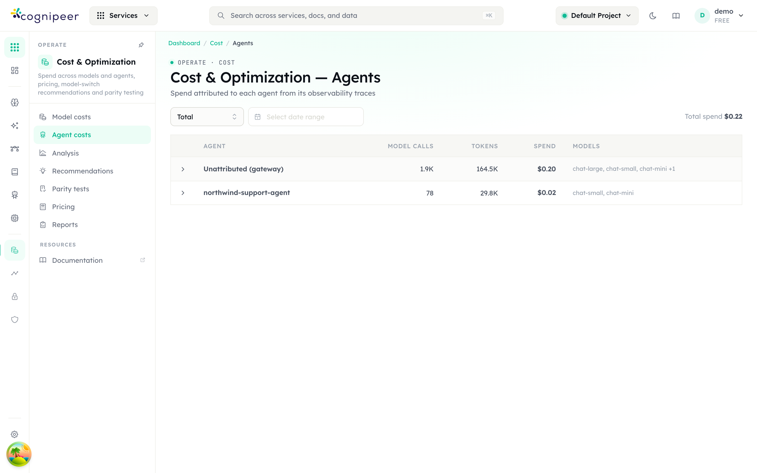 Agent costs