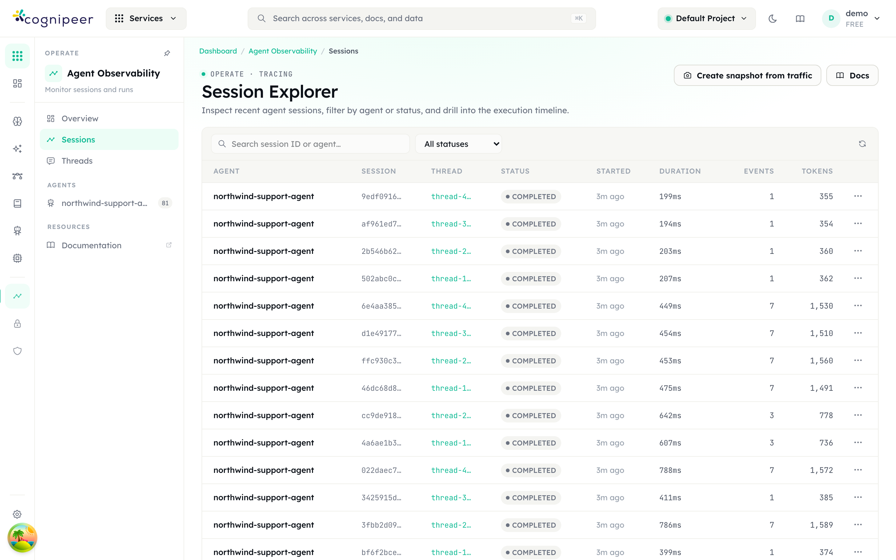 Session Explorer